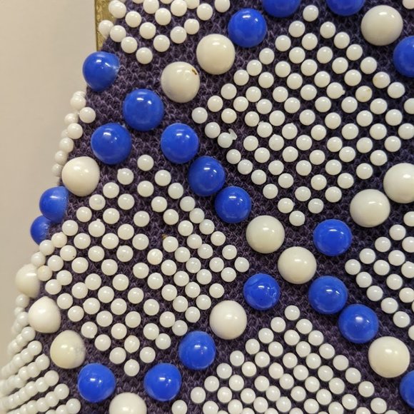 Vintage Mod Beaded Handbag - Picture 3 of 9